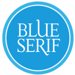 Blue Serif Photo