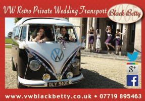 VW Black Betty Wedding Campervan  Hire Photo