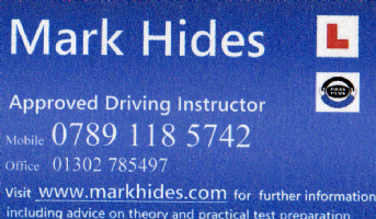 Mark Hides Driving School Photo