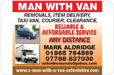 Man With A Van Oxfordshire Removals Company Photo